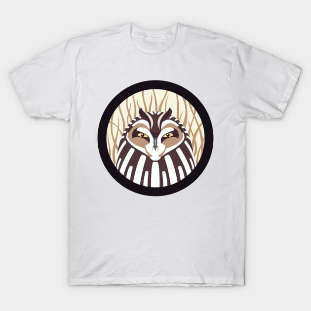 Short eared Owl Logo T-Shirt by JadaFitch